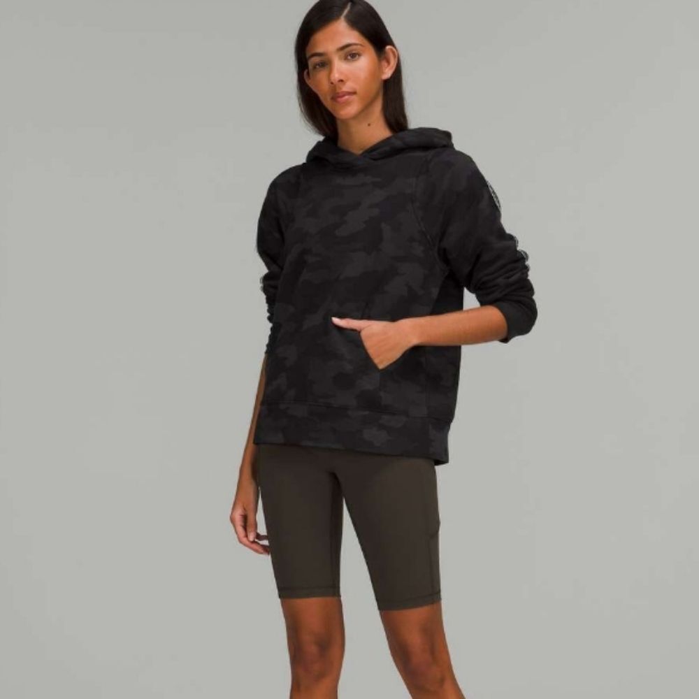 Lululemon Loungeful Hoodie Heritage 365 Camo Deep Coal Multi size 18